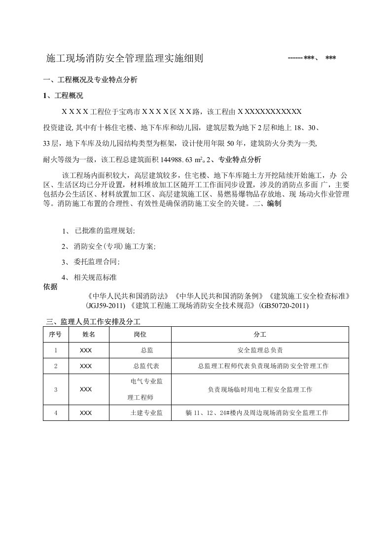 施工现场消防安全管理监理实施细则21