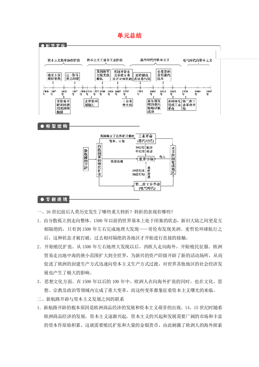 2013高考历史大一轮复习