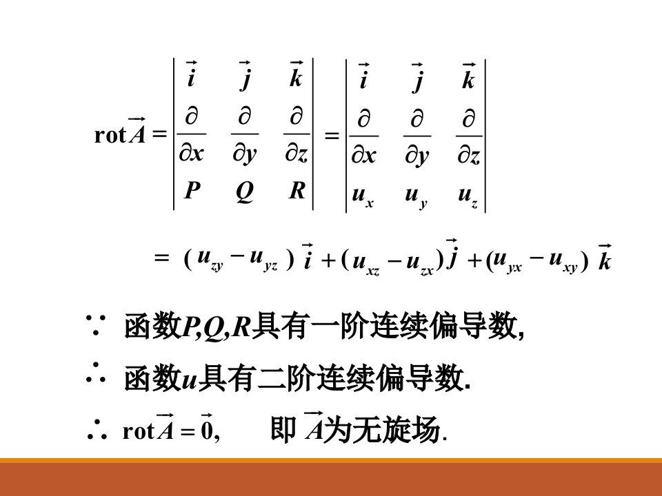 矢量分析与场论定理一及例题ppt课件