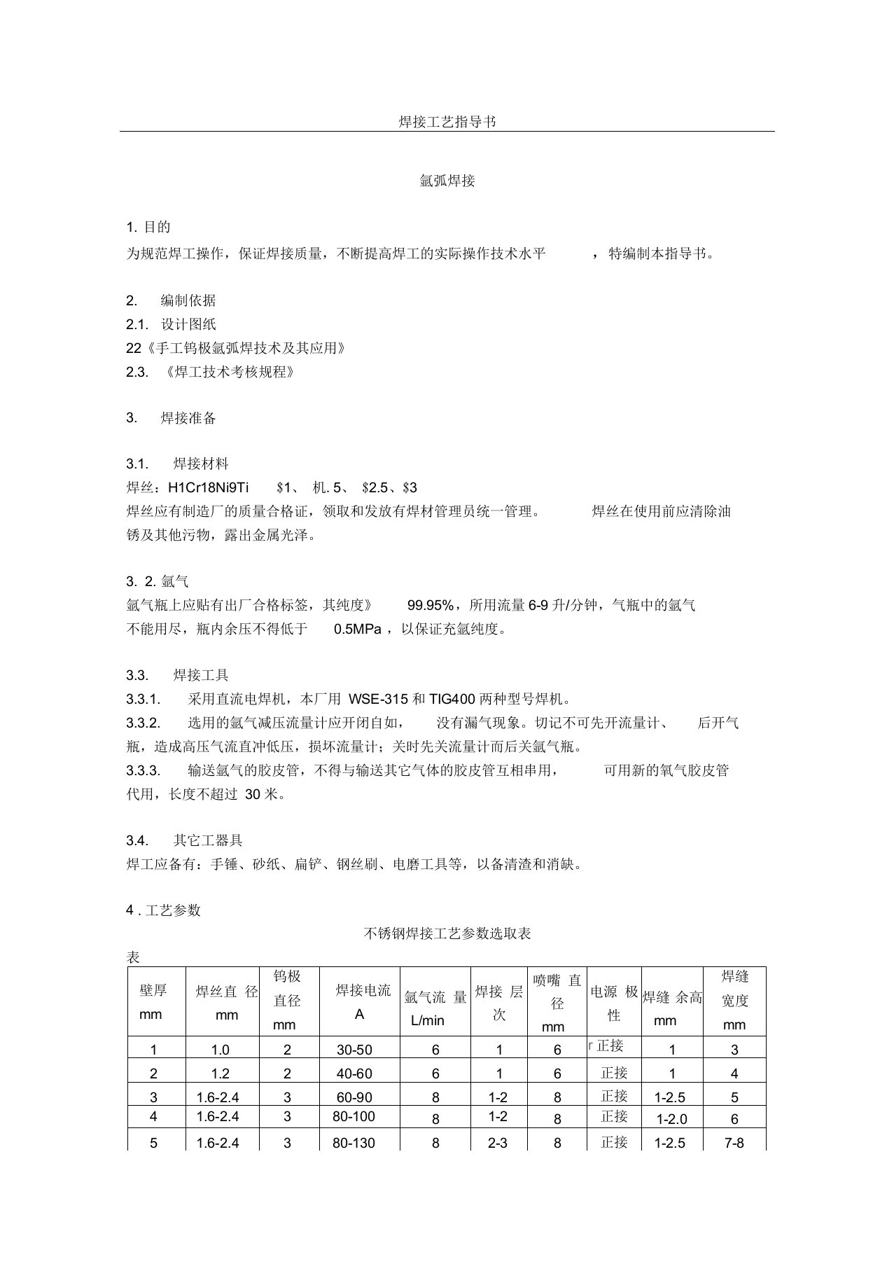 不锈钢焊接工艺标准