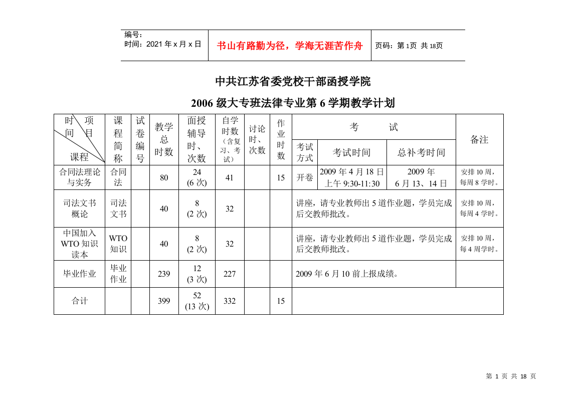 中共江苏省委党校干部函授学院