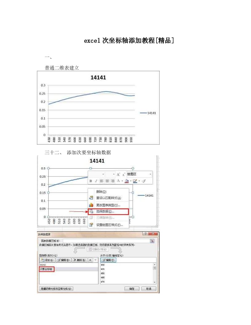 excel次坐标轴添加教程[精品]