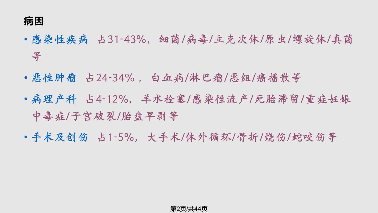 DIC的诊断及治疗46164