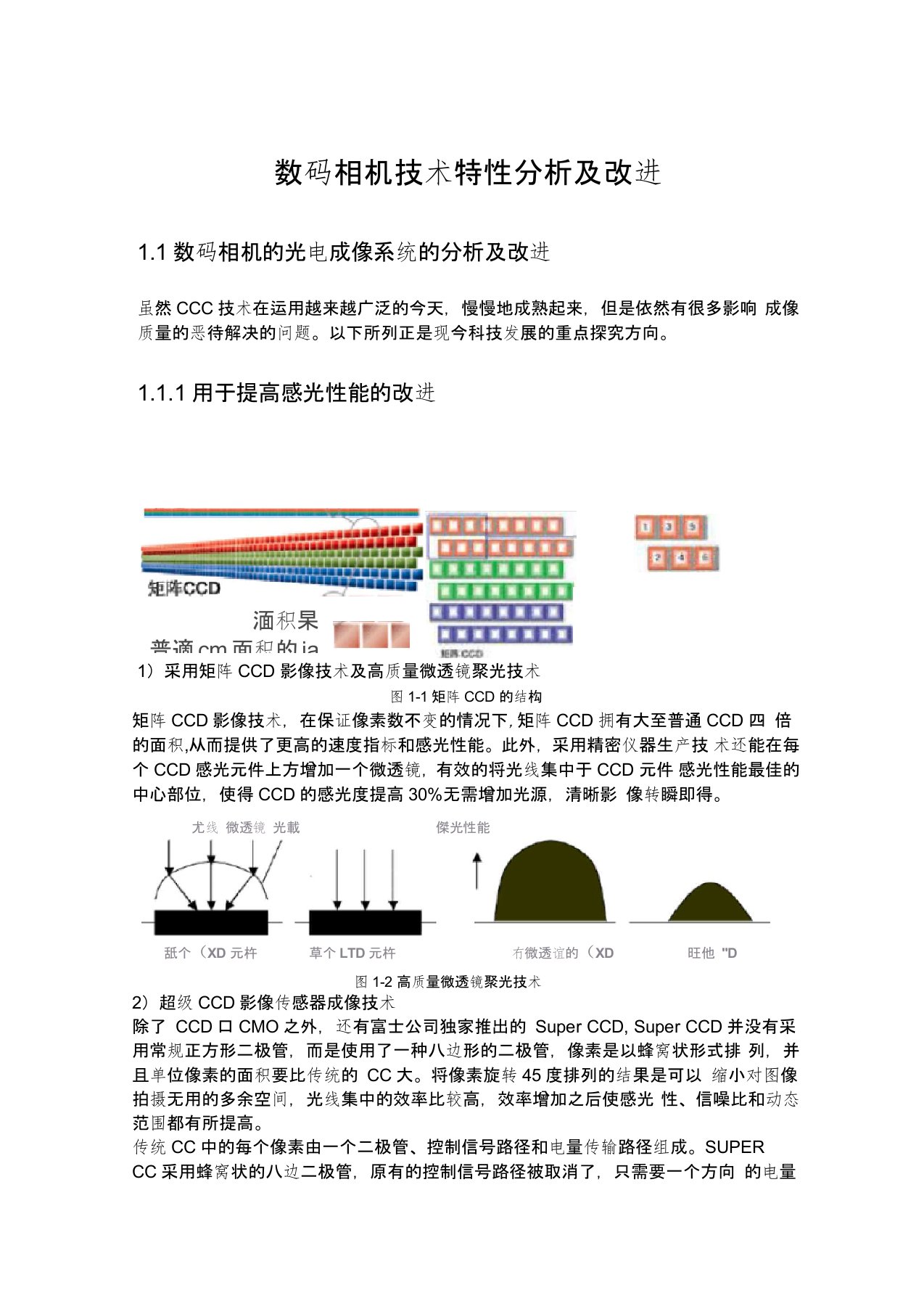 数码相机技术特性分析及改进