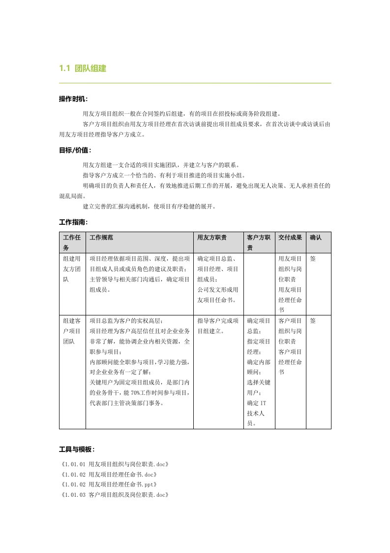 精选项目实施方法论