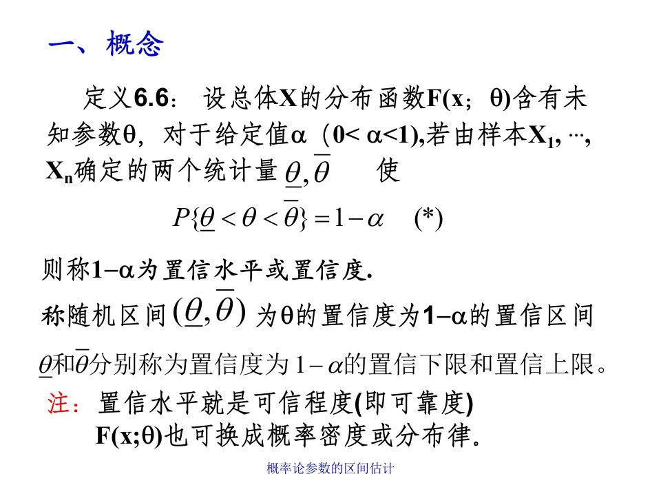 概率论参数的区间估计课件