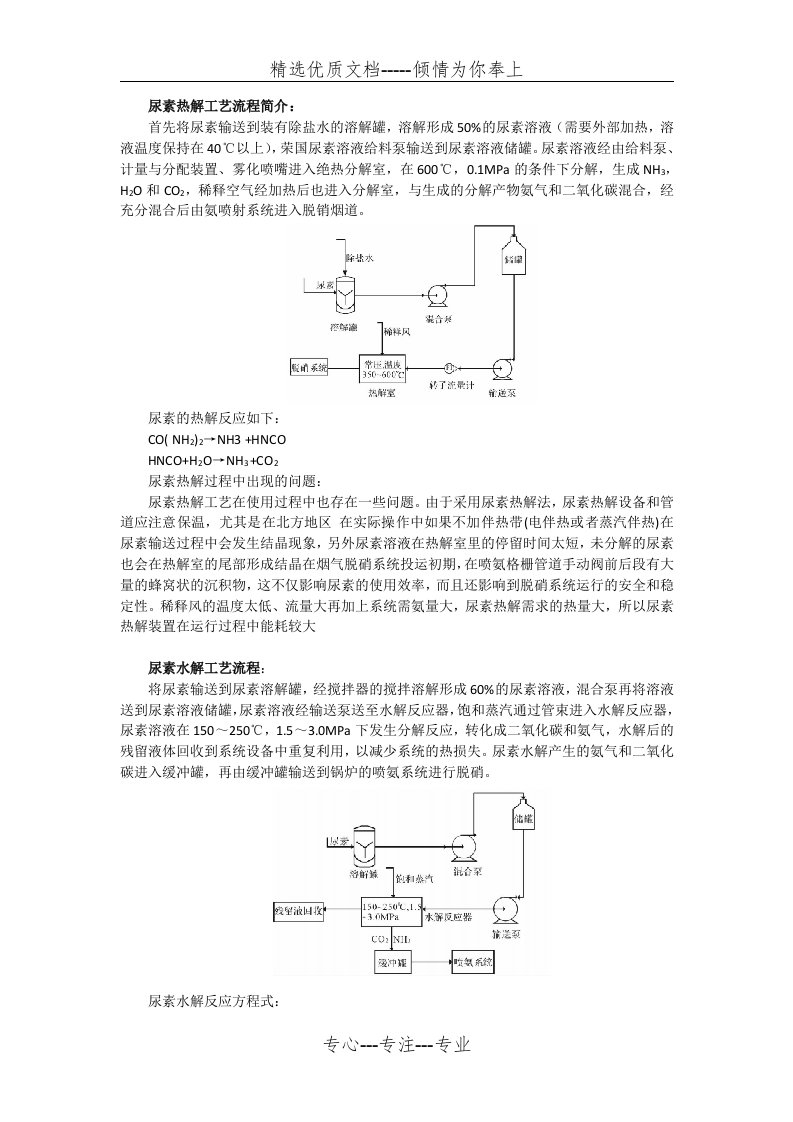 尿素热解水解技术对比(共2页)