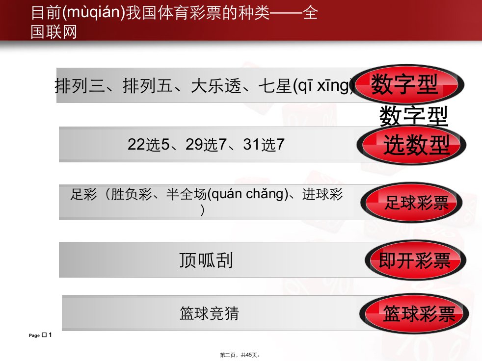 体育彩票的种类与玩法教学文案