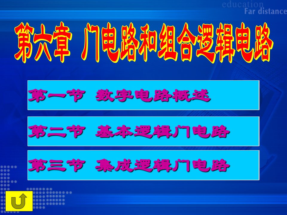 电子技术第三版多媒体课件第6章门电路和组合逻辑电路