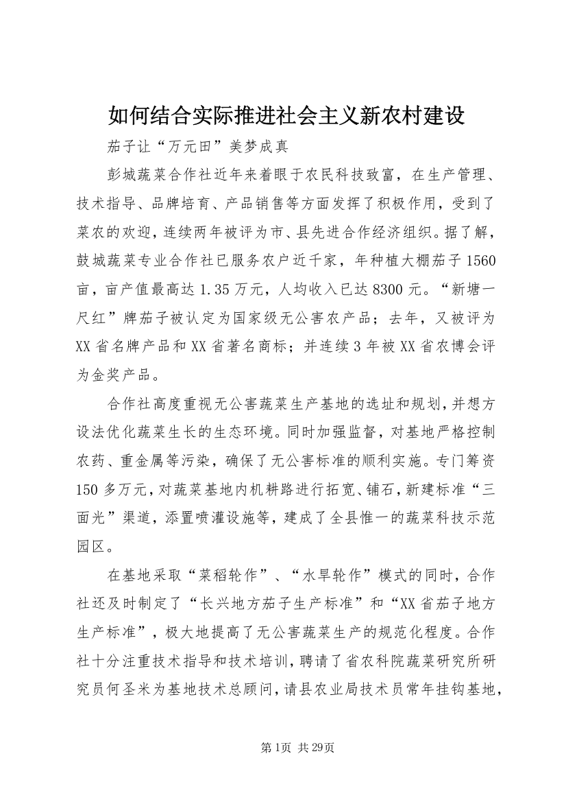 如何结合实际推进社会主义新农村建设_1