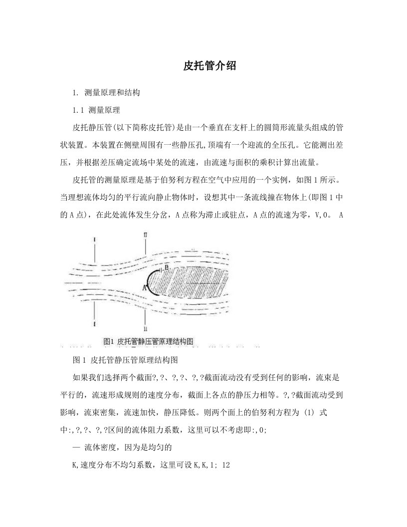 皮托管介绍