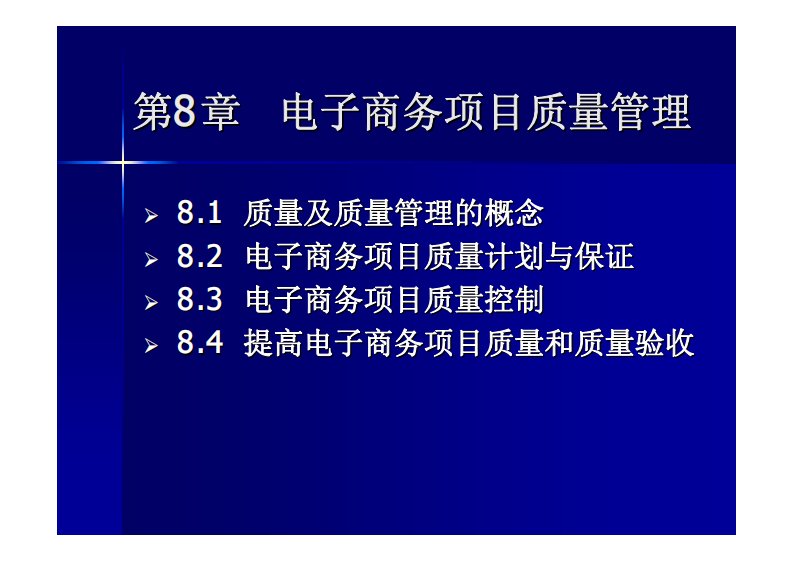 电子商务项目质量管理