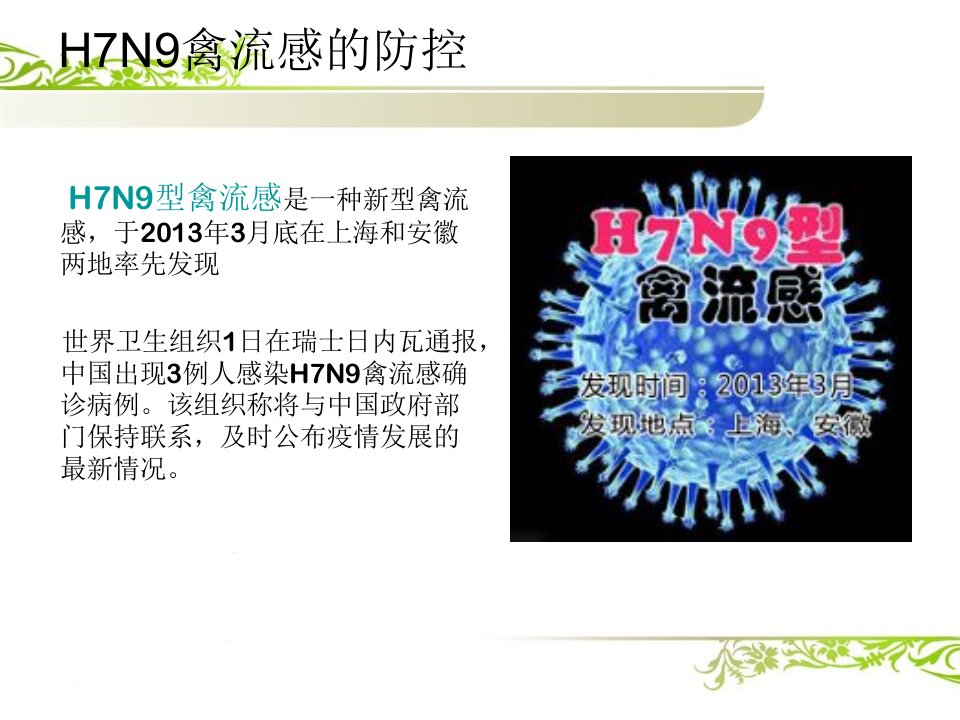 H7N9禽流感防治PPT数控三