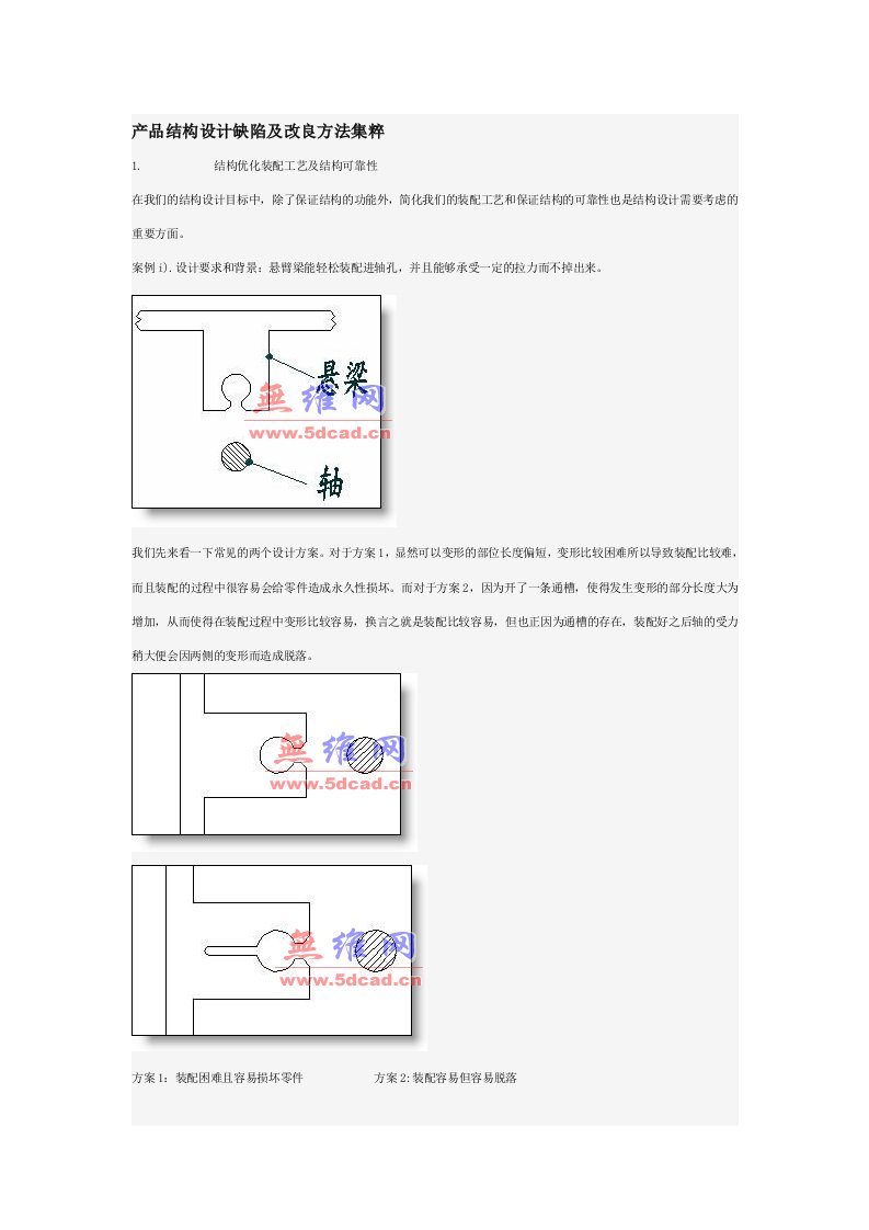 塑胶产品设计缺陷及改良方法