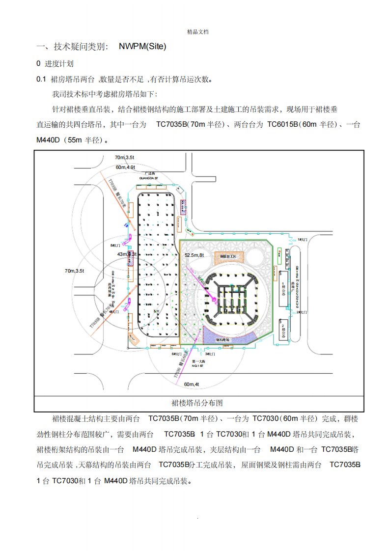 塔吊调运分析