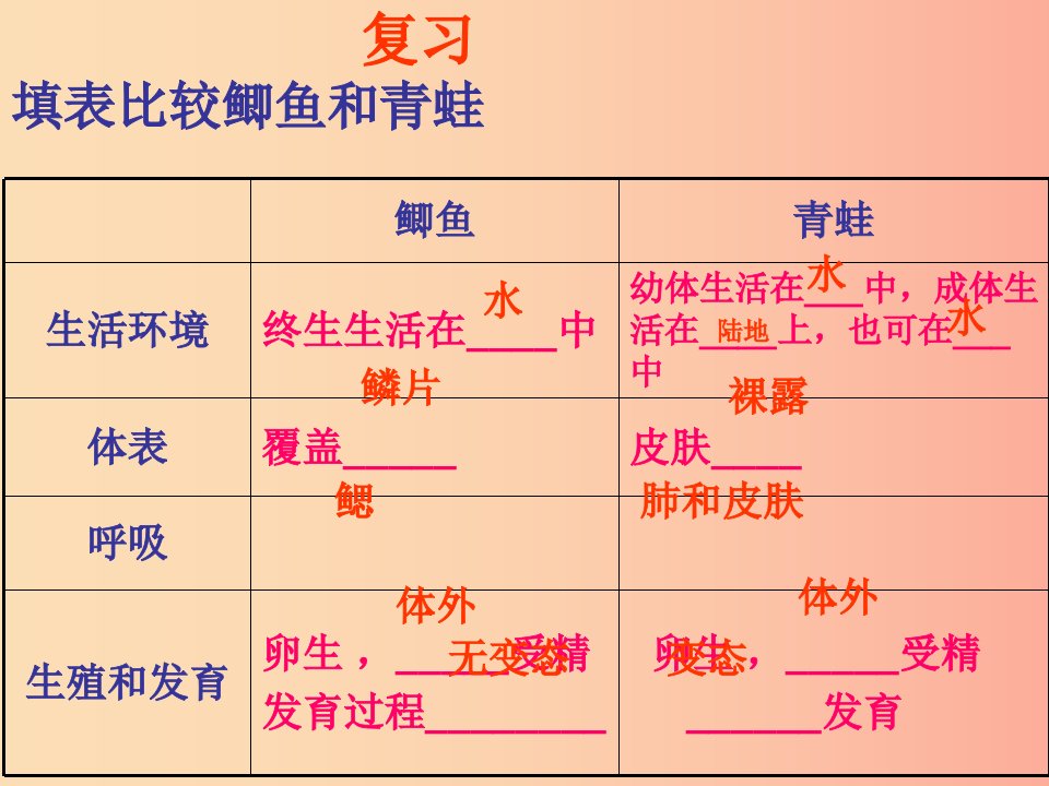 吉林省通化市八年级生物上册5.1.5两栖动物和爬行动物爬行动物课件