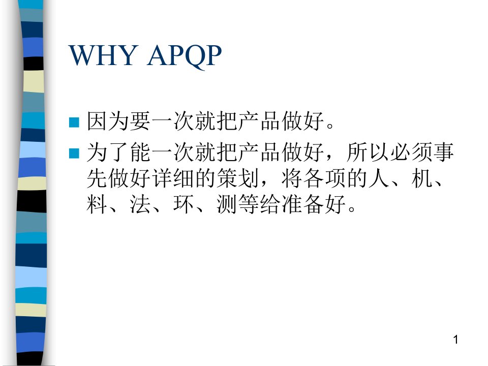 精选APQP与PPAP培训课件