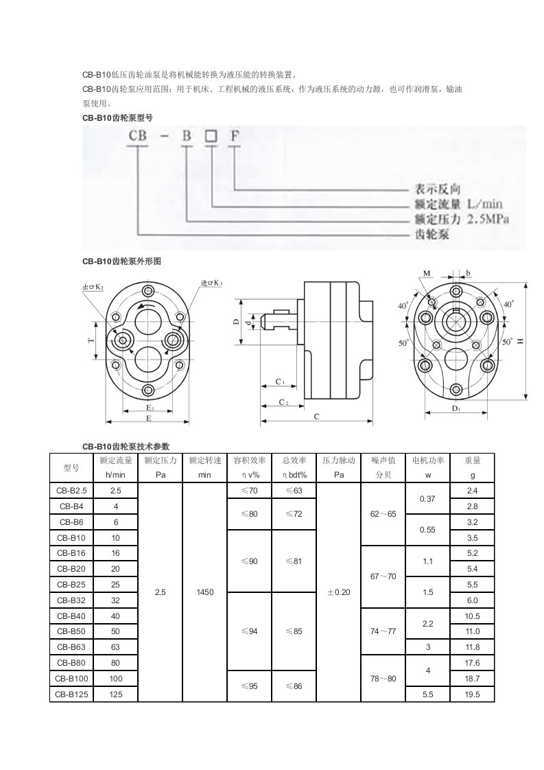 齿轮泵结构原理介绍