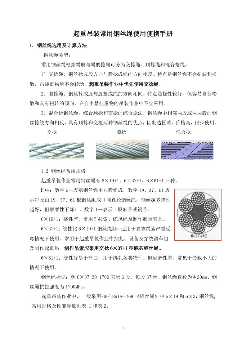 起重吊装常用钢丝绳使用便携手册-11.24