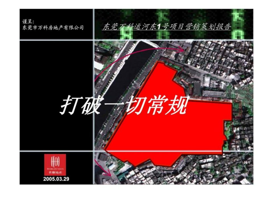 东莞市万科房地产有限公司运河东1号项目营销策划报告