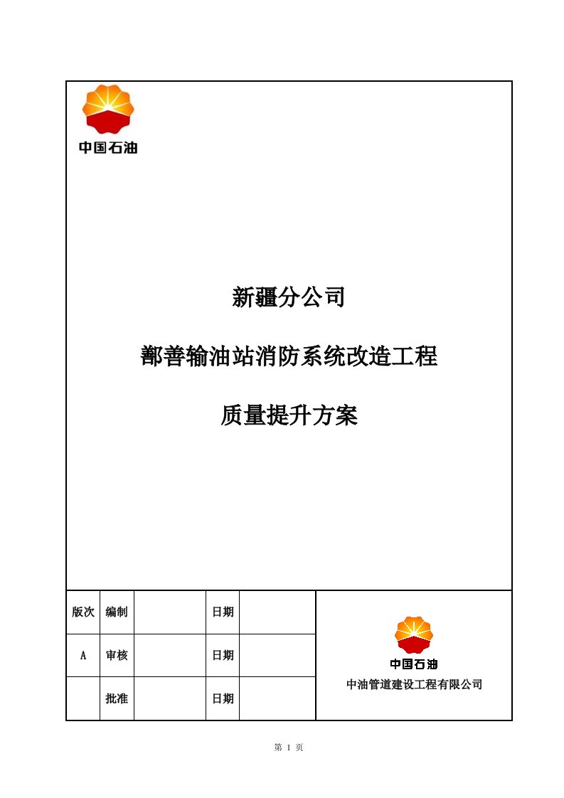 质量提升方案