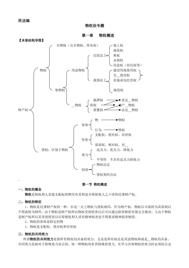 律政固本物权法讲义-席志国