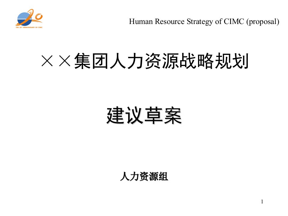 某集团人力资源规划(ppt