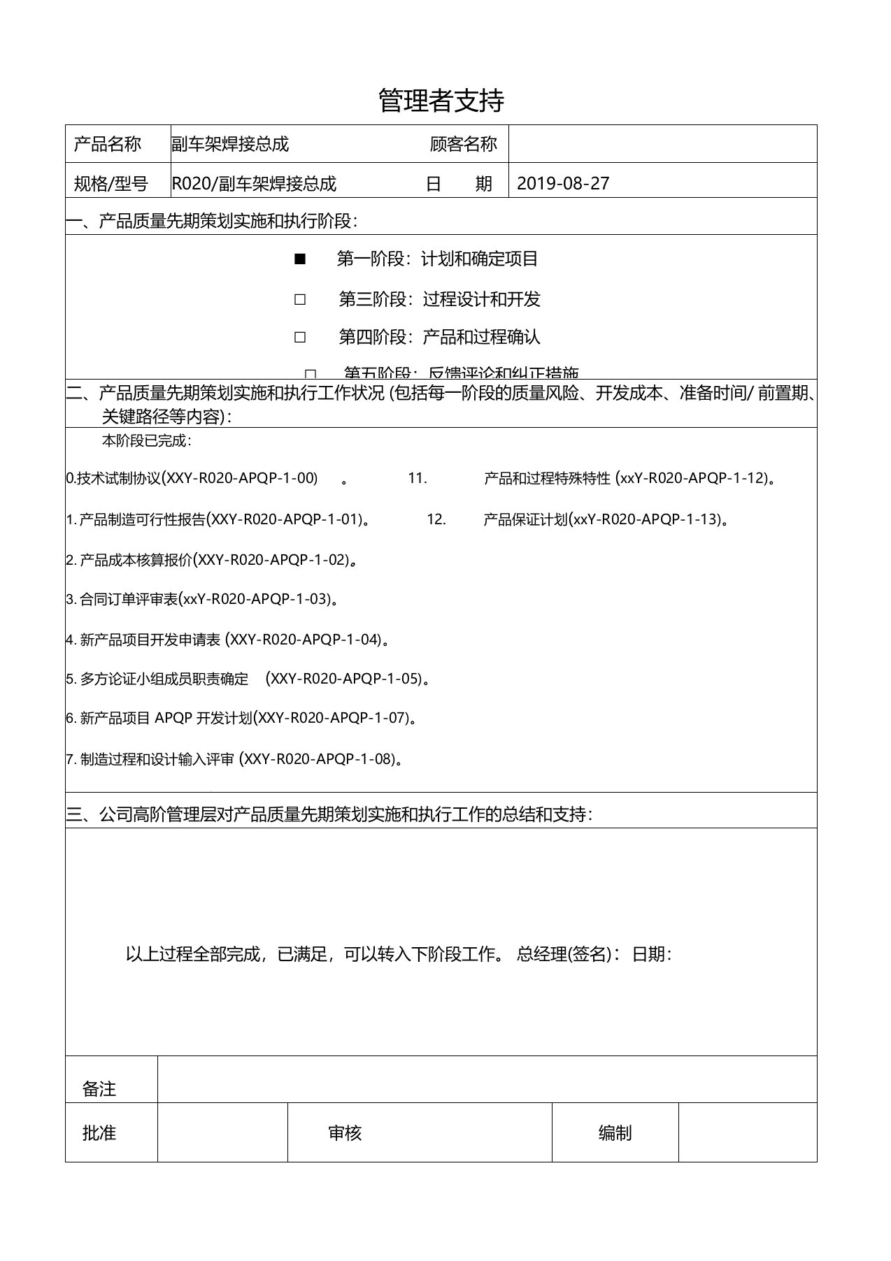 APQP-1-13管理者支持