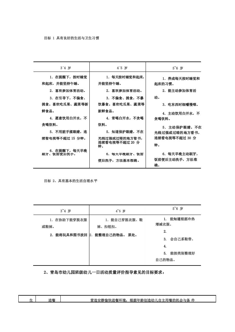 中班生活活动指导