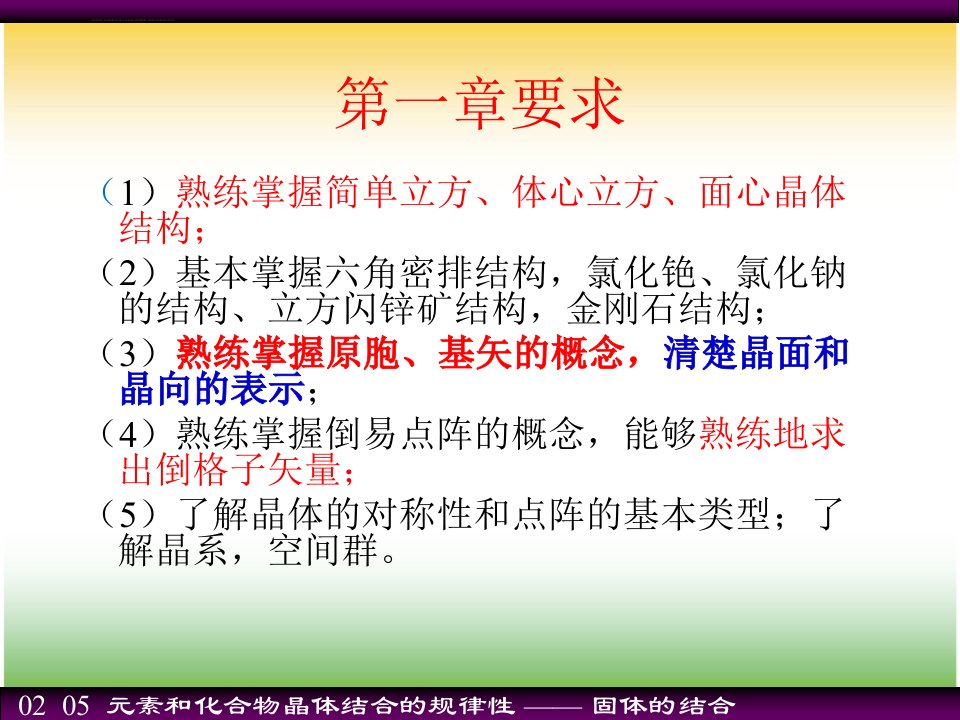 固体物理期末考试复习ppt课件