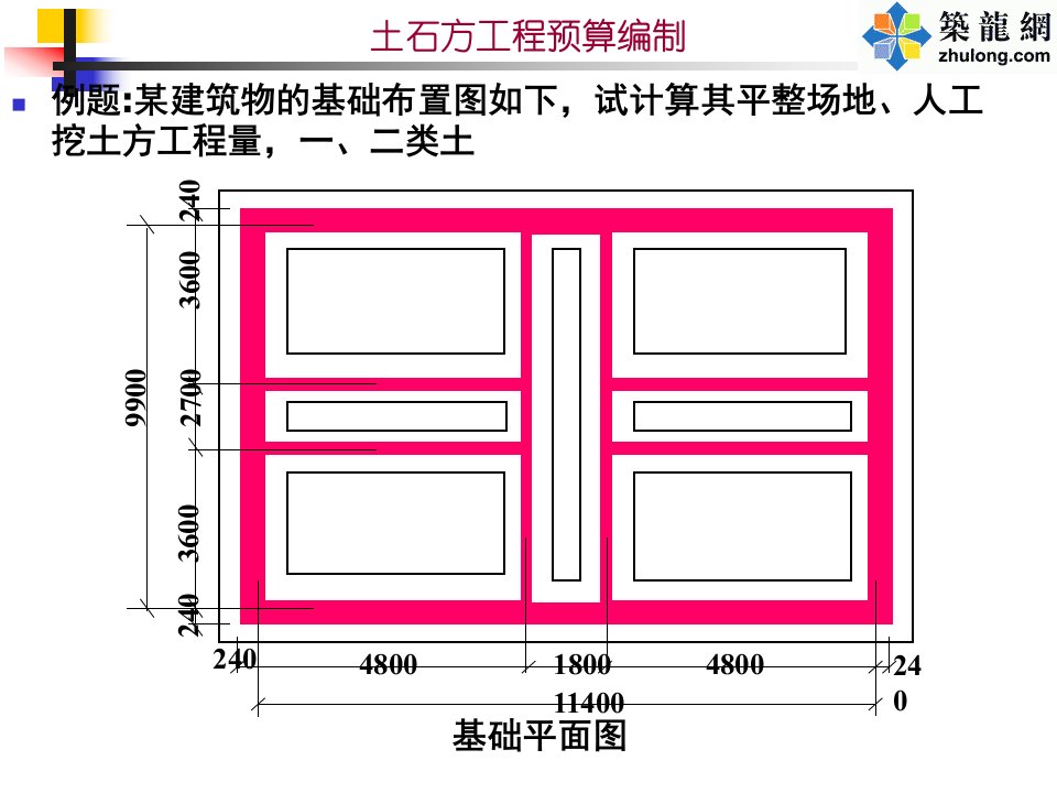 土石方计算举例