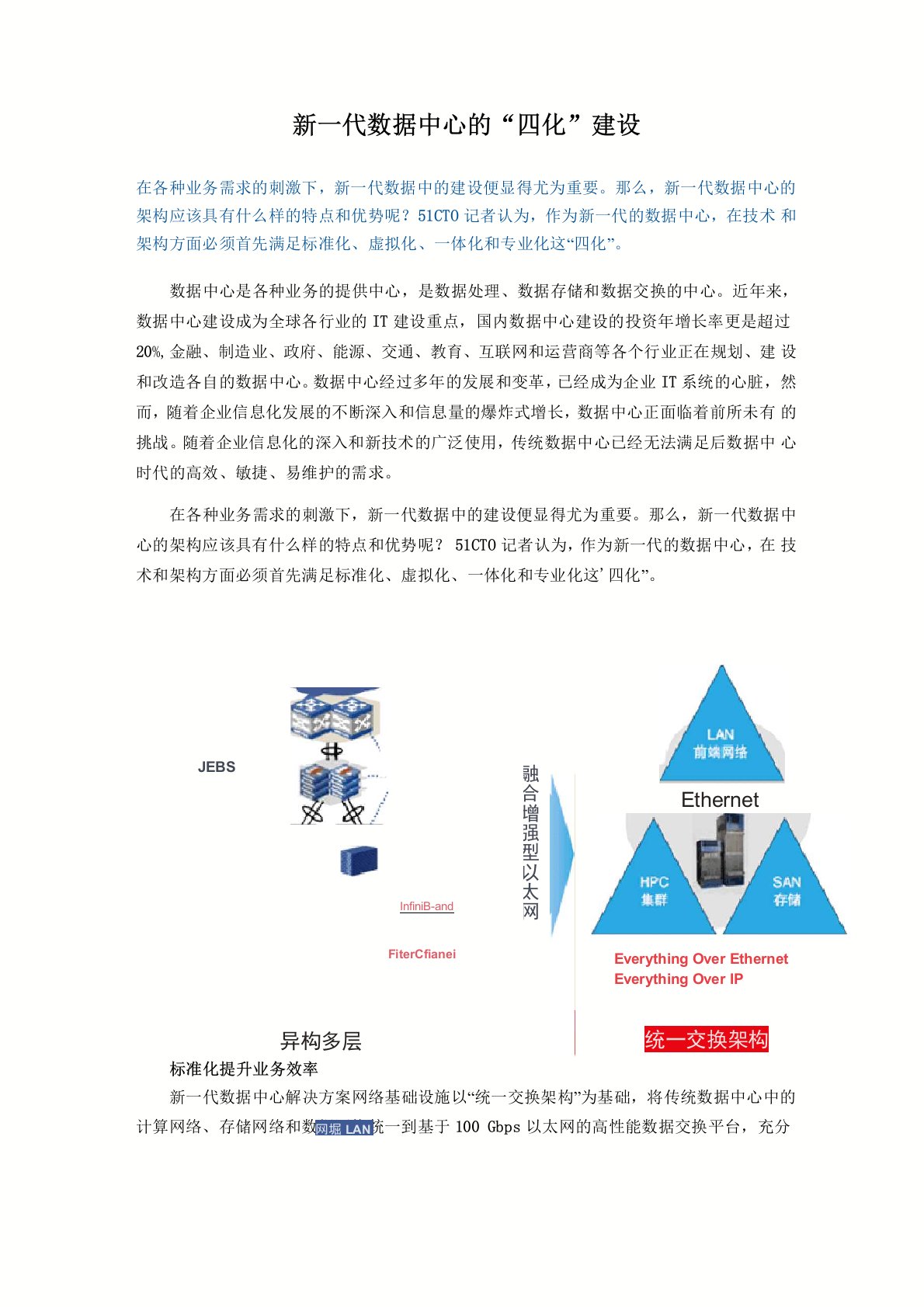 新一代数据中心的“四化”建设