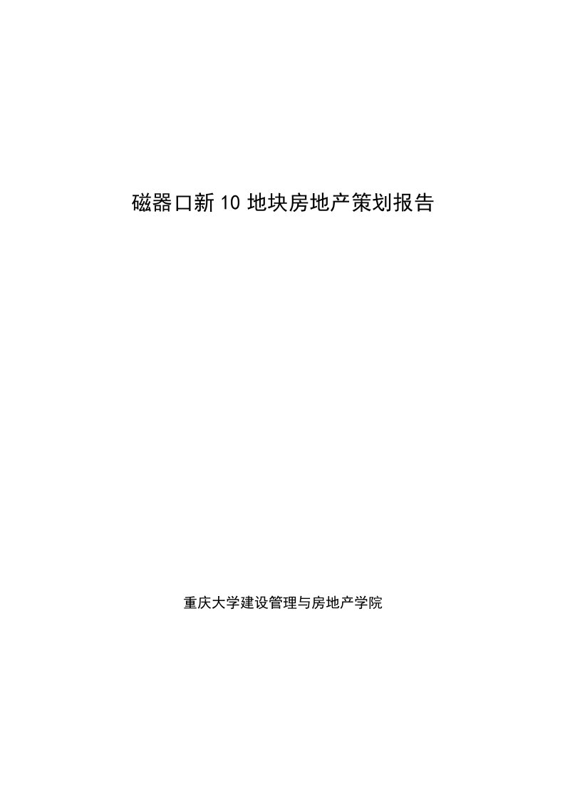 四川某房地产策划报告