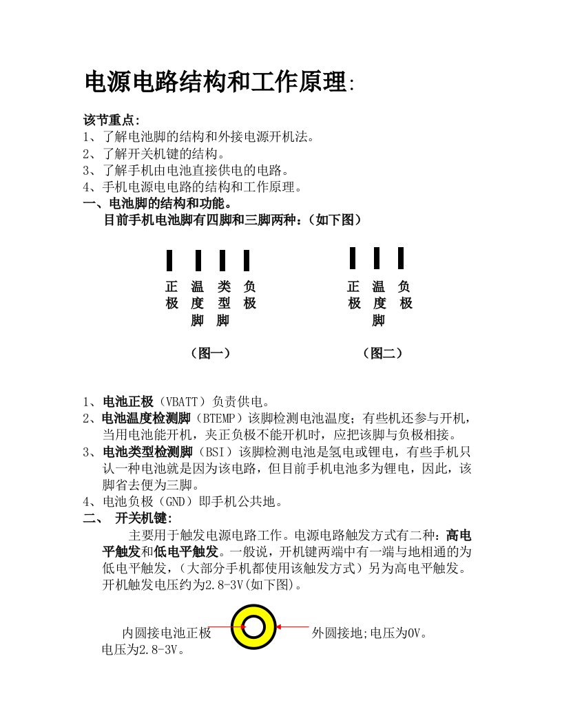 电源电路结构和工作原理