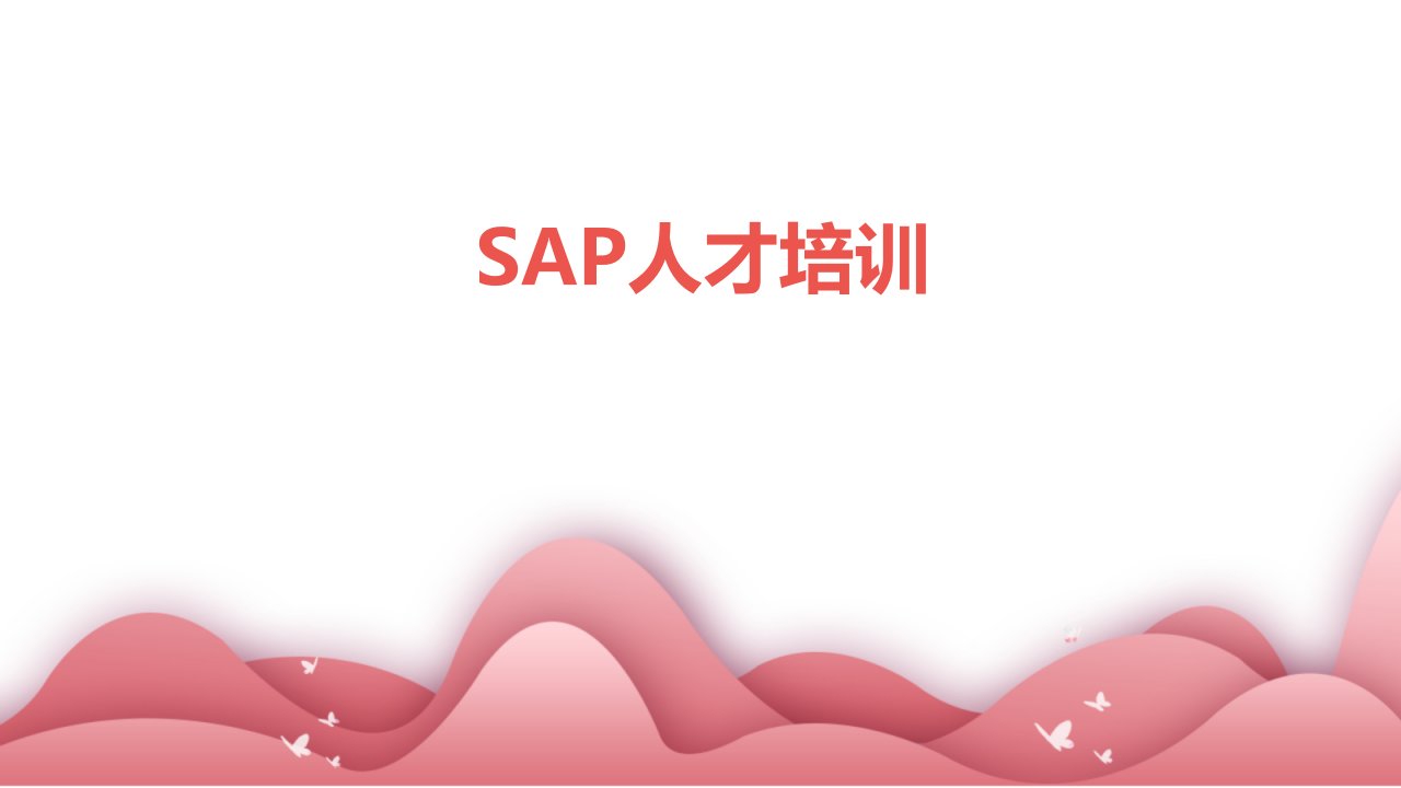 《SAP人才培训》课件