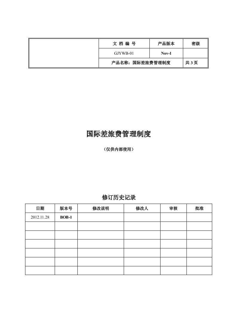 中小企业国际差旅费管理制度供参考