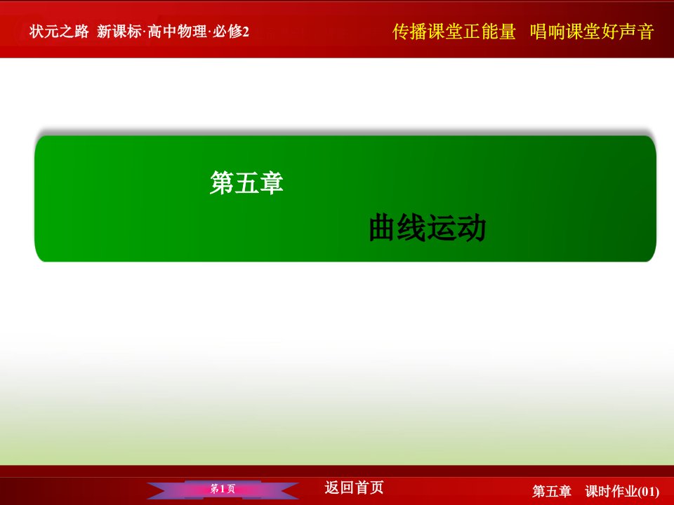 高中物理人教版必修二40分钟课时作业：5-1《曲线运动