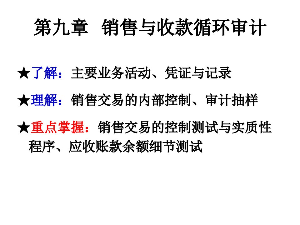 9销售与收款循环审计分析报告