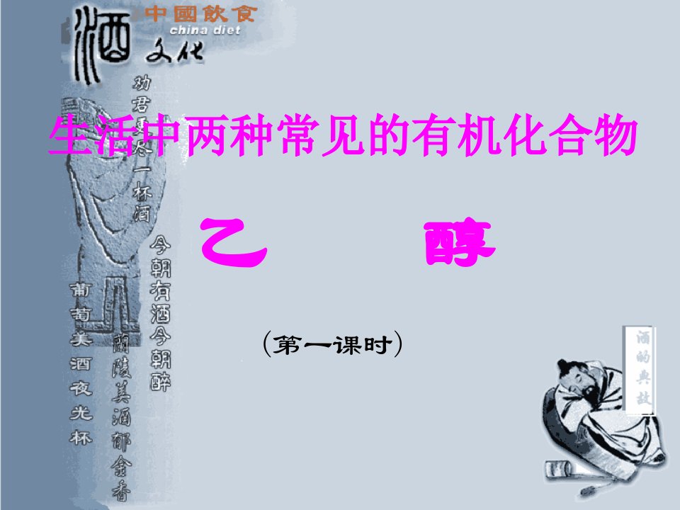 高二化学《乙醇》PPT课件