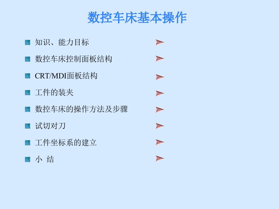 《数控车床基本操作》PPT课件