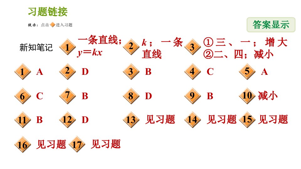 湘教版八年级下册数学课件第4章4.3.1正比例函数的图象与性质