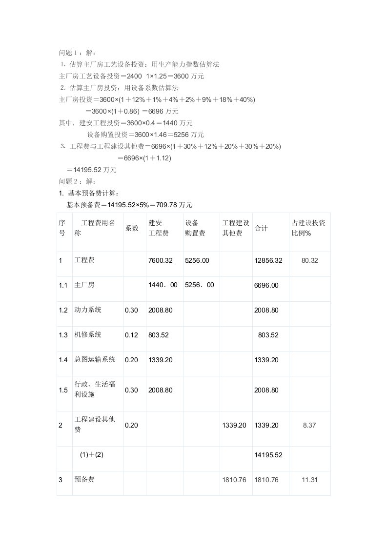 工程经济学案例分析