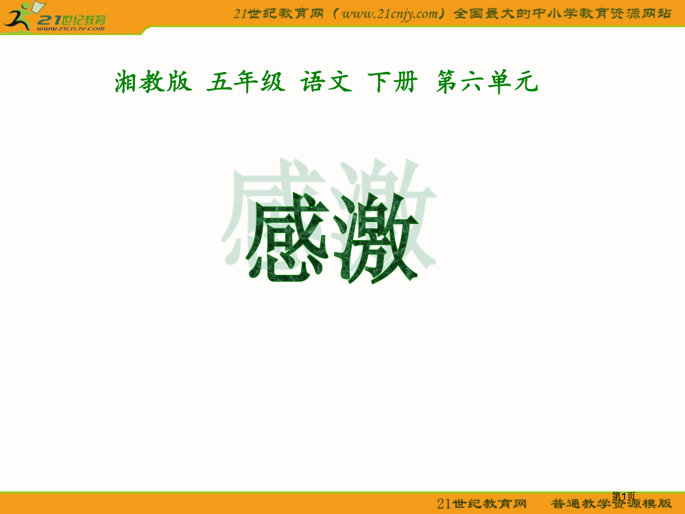 湘教版五年级下册感激1课件市公开课金奖市赛课一等奖课件