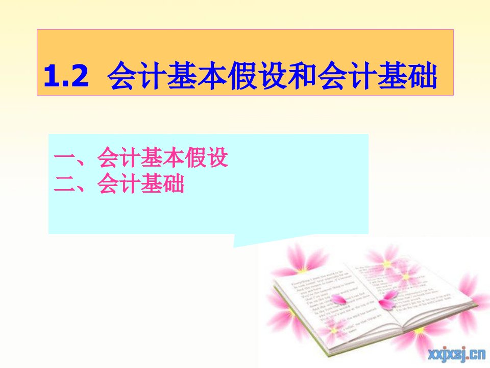 会计基本假设和会计基础教学PPT