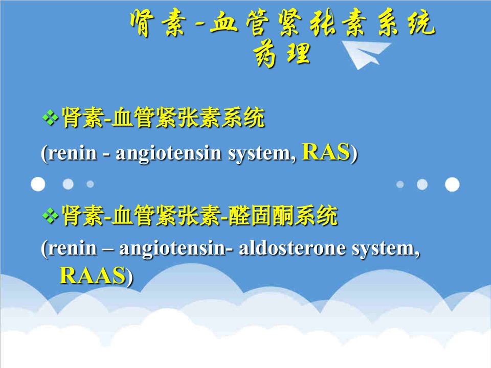 医疗行业-117肾素血管紧张素系统药理利尿药