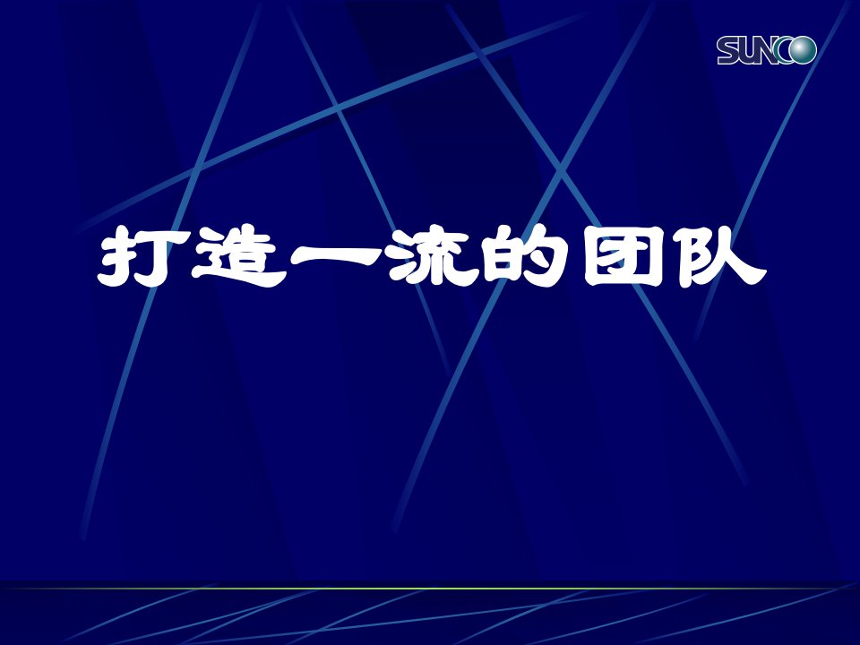 经营管理顺驰中国培训教程浅谈团队建设丁婷