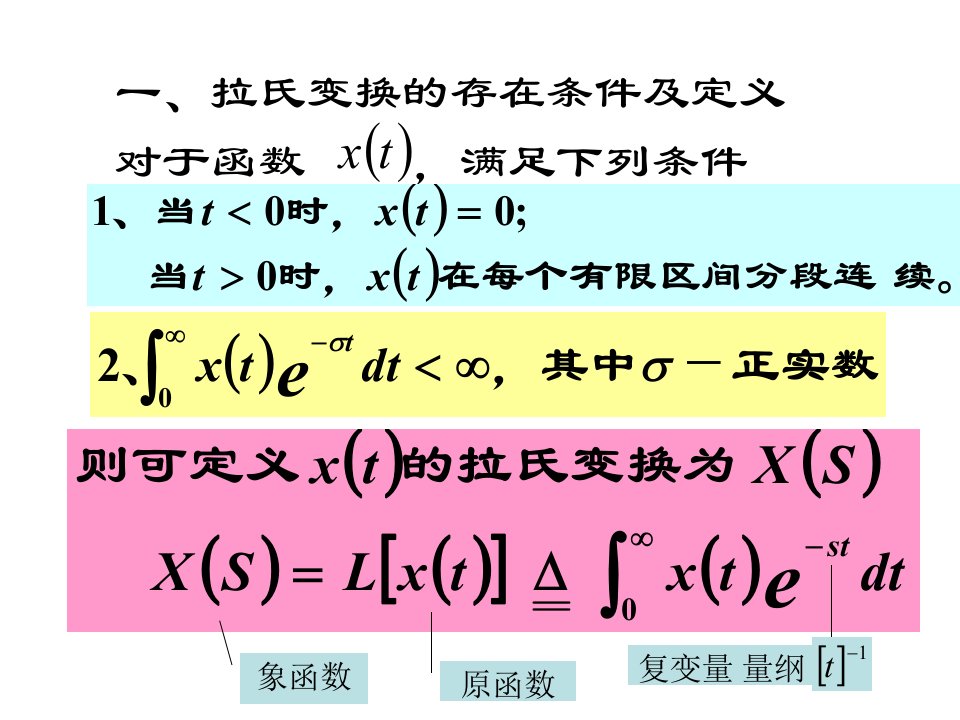 第2节拉氏变换