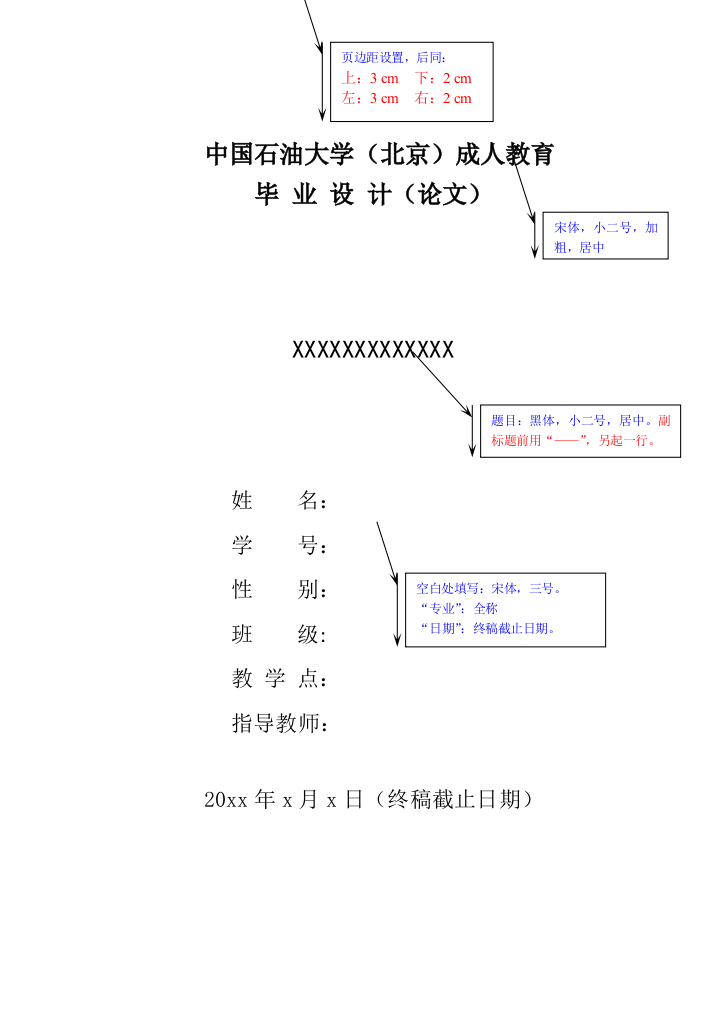 论文写作模板