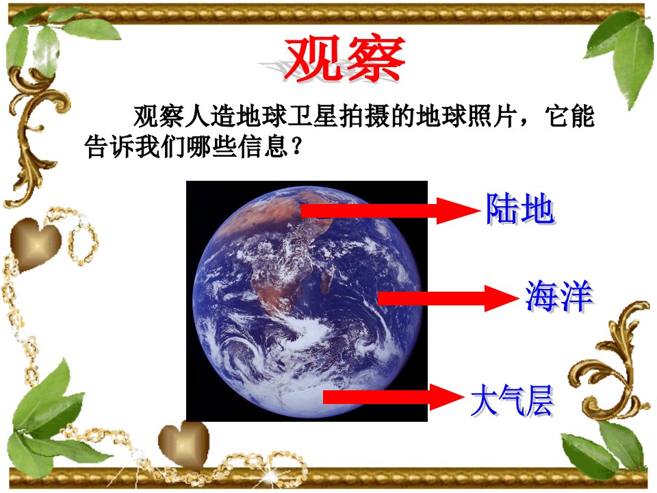 鄂教版六年级科学上册《地球