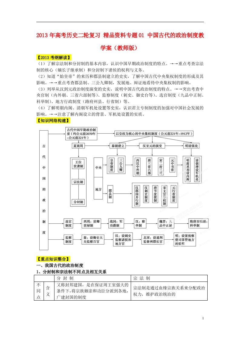 高考历史二轮复习